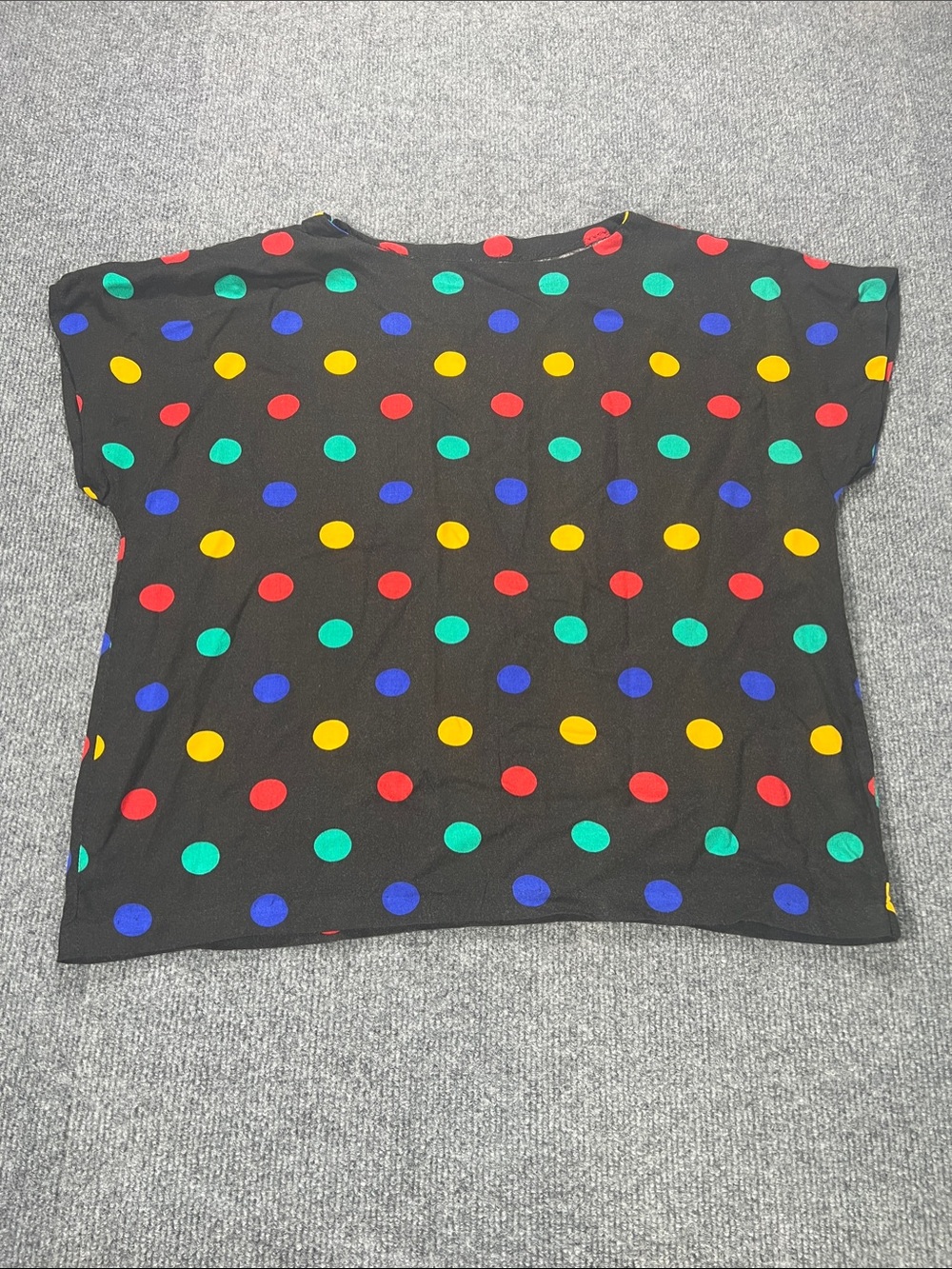 Fun soft-wash black Polka Dot Shirt